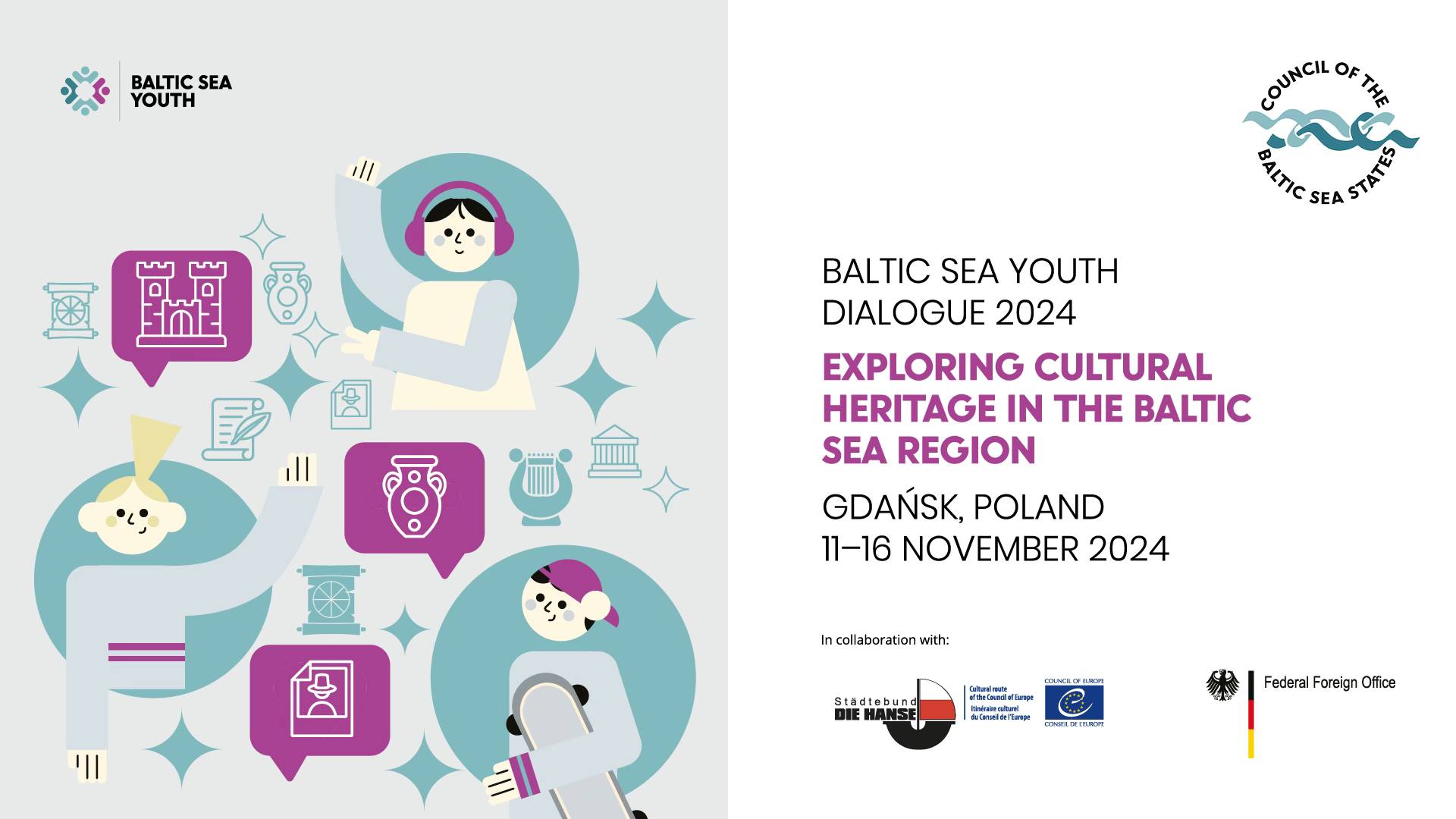 Advertising element: Baltic Sea Youth Dialogue 2024