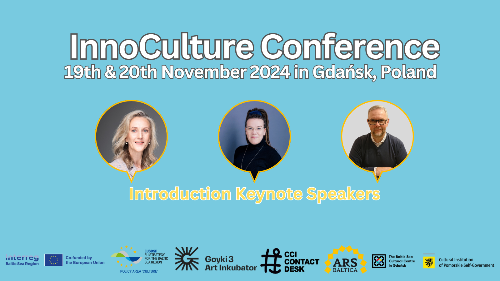 Advertising element InnoCulture Conference Keynote Speakers